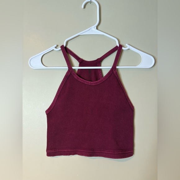 FP Movement by Free People Other - FP Movement by Free People Burgundy Ribbed Bralette EUC